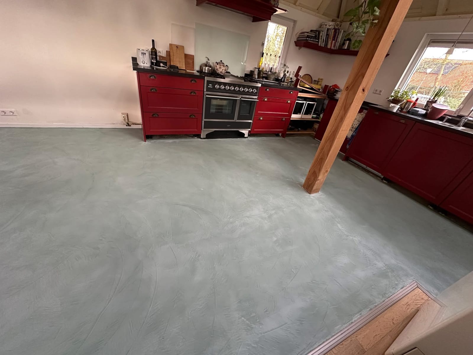 Plancher en microbéton — cuisine