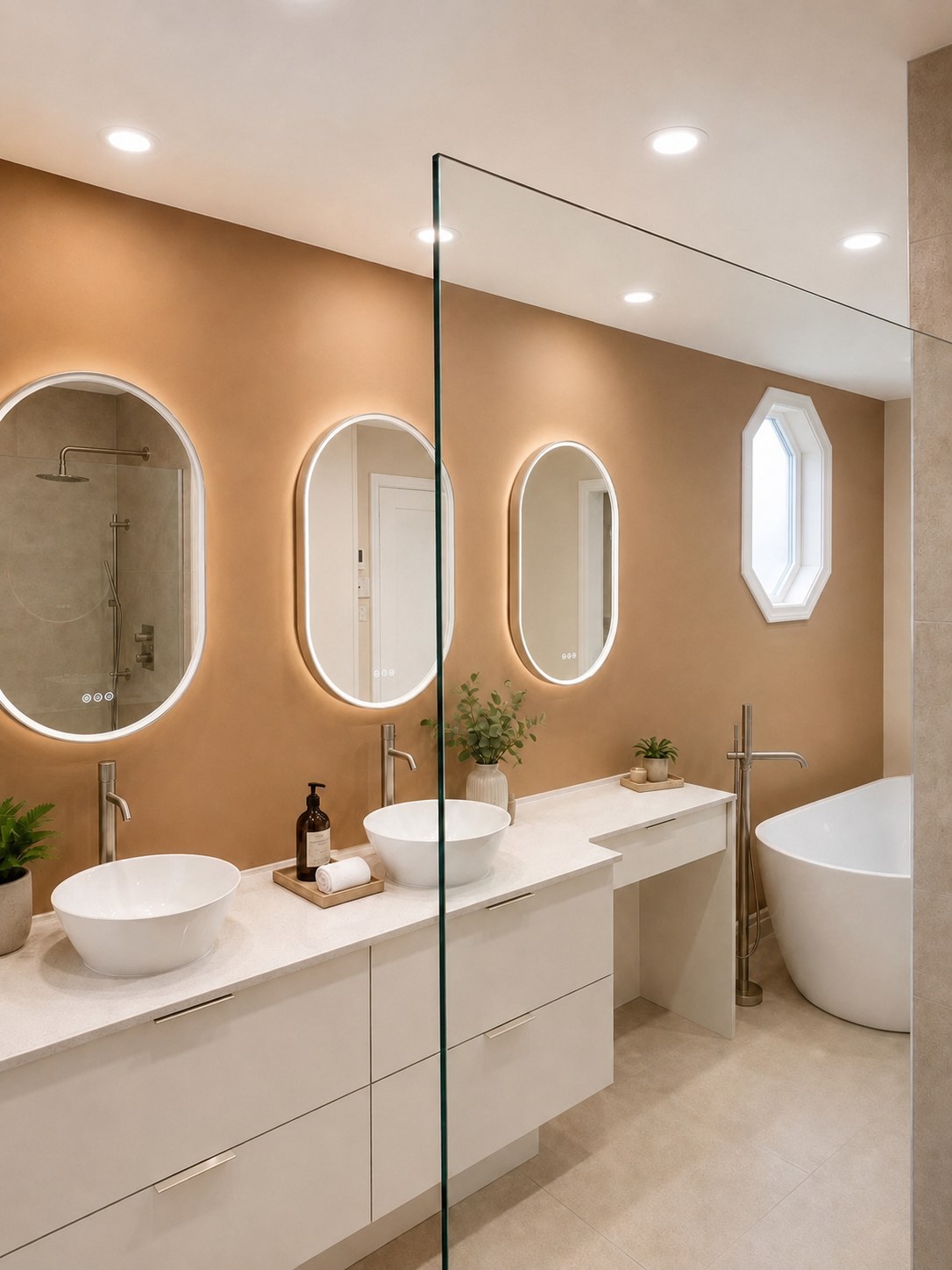 Grande salle de bain — double vanité