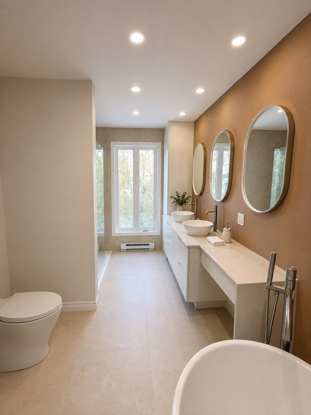Grande salle de bain — double vanité